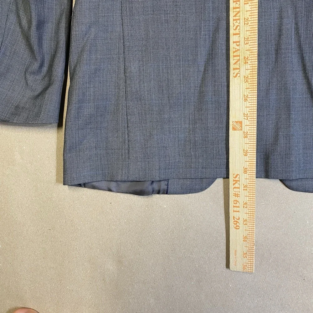 Brooks Brothers 346 Blazer Mens 39R Gray 100% Wool Fitzgerald Fit